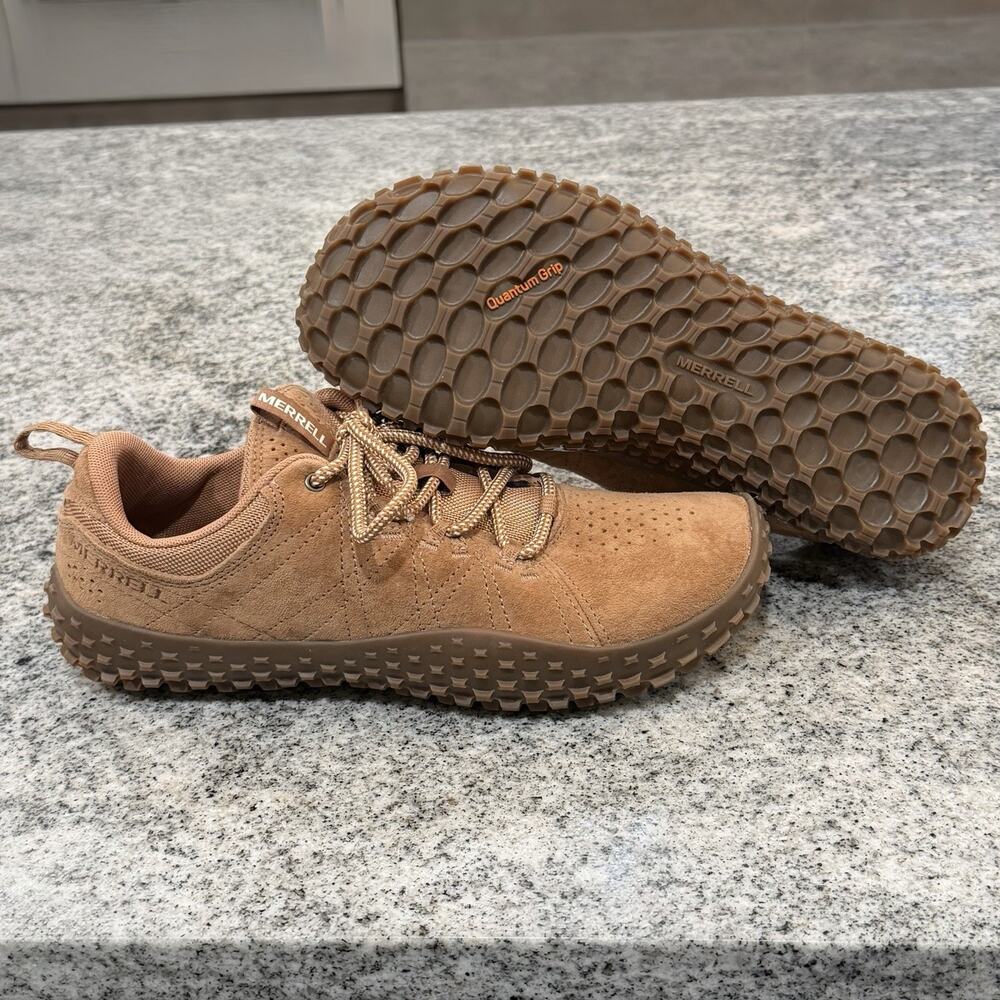 Merrell Wrapt/Barefoot 2- Brown Suede Hiking Shoes-Mens 8.5- Trainers Sneakers